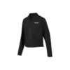 Solid Color Zip-Up Quick-Drying Loose Jacket “Black White”