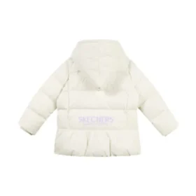 Solid Hooded Down Jacket “White”