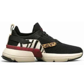 Split Running Shoes Black/White/Red