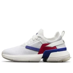 Split Running Shoes White/Blue/Red