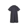Sport Casual Solid Color Pullover Collar Short Sleeve Dress “Black”