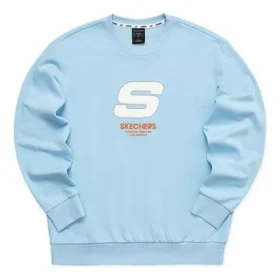 Sport Letter Crew Sweater “Blue White”