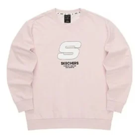 Sport Letter Crew Sweater “Pink White”