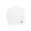 Sport Letter Crew Sweater “White Pink”
