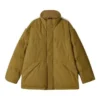 Sport Lifestyle Series Letter Printed Zip-up Down Jacket “Tan”