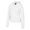 Sports Series Logo Print Knit Hooded Zip-Up Sports Jacket “White”