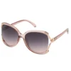 Square Crystal Smoke Sunglasses