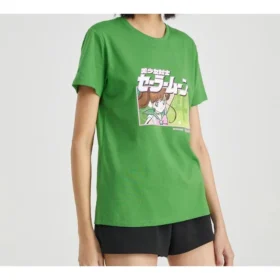 SS20 Sailor Moon Crossover Short Sleeve Green T-Shirt