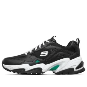 Stamina V2 Low-Top Running Shoes Black/Green/White
