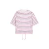 Stripe Polo Shirt “Pink White”
