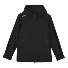 Stroll Series Logo Casual Hooded Woven Jacket “Black”