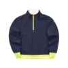 Stroll Series Stand Collar Reversible Pullover Sweatshirt “Beige Green Black Yellow”