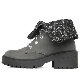 Teen Spirit Knit Buzz Ankle Boot “Black Charcoal”