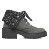 Teen Spirit Knit Buzz Ankle Boot “Black Charcoal”