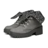 Teen Spirit Knit Buzz Ankle Boot “Black Charcoal”