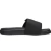 Velcro Flat Heel Sports Slippers Black
