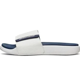 Velcro Outdoor Flat Heel Sports Slippers White Blue