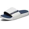 Velcro Outdoor Flat Heel Sports Slippers White Blue
