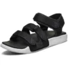 Velcro Outdoor Sports Black White Sandals
