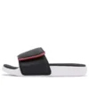 Velcro Stylish Flat Heel Sports Slippers Black Red