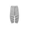 Waist Fleece Tapered Sports Pants “Black Grey”