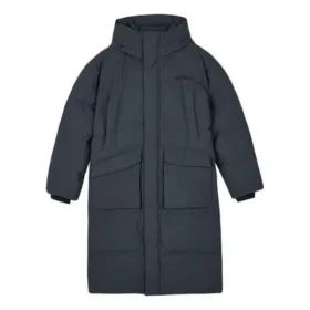 Woven Long Down Jacket “Grey”